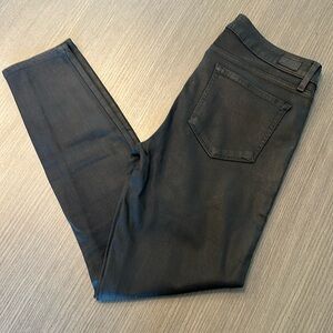 Paige Black coated Skinny Jeans